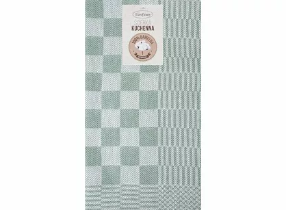 Komplet ścierek kuchennych 2x50x70 MAURO zielone w kratkę z bawełny