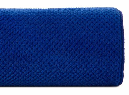 Ręcznik szybkoschnący 70x140 ZOE 1 granatowy z mikrofibry o ryżowej strukturze