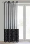 Firana na przelotkach 140x250 MARION czarna z aplikacją - 6
