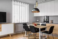 Firana na przelotkach 400x150 LUCY biała z gładkiego woalu - 9