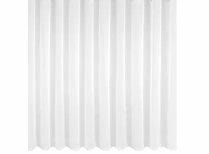 Firana gotowa na przelotkach 400x150 LUCY biała z gładkiego woalu