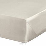 Prześcieradło satyna bawełniana bez gumki NOVA 1 beżowe 220x210 - 3