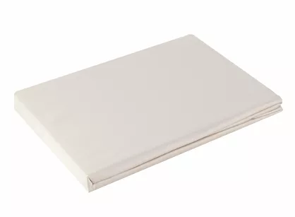 Prześcieradło satyna bawełniana bez gumki NOVA 1 beżowe 220x210