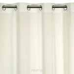 Zasłona na przelotkach 140x250 RITA jednokolorowa kremowa z miękkiej tkaniny - 6
