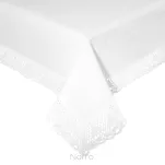 Obrus 140x180 NATALY biały zdobiony koronką - 4
