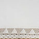 Obrus 140x260 NATALY biały zdobiony koronką - 3