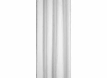 Zasłona gotowa na przelotkach 140x250 ESSI biała w stylu eko z błyszczącą nicią