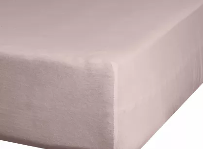 Prześcieradło z bawełny renforce z gumką 100x200 różowe GŁADKIE z kolekcji Nova Style