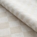 Komplet ścierek kuchennych 2x50x70 MAURO beżowe w kratkę z bawełny - 2