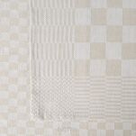 Komplet ścierek kuchennych 2x50x70 MAURO beżowe w kratkę z bawełny - 3