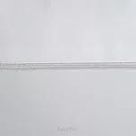 Bieżnik elegancki 40x180 MADELE biały zdobiony srebrną lamówką - 4