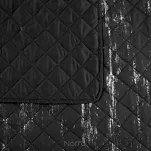 Narzuta z mikrofibry 220x240 BLINK 1 czarna pikowana ze srebrnym przecieranym wzorem Design 91 - 4