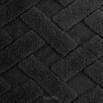 Koc 200x220 CARO czarny puszysty typu flano z wytłaczanym wzorem Design 91 - 4