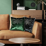 Poszewka welwetowa 45x45 ROYAL 8 miodowa zdobiona motylem w kryształki i obszyta srebrnym sznurkiem - 2