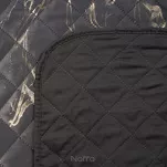 Narzuta welwetowa 200x220 LUIZ 6 stalowa pikowana ze złotym przecieranym wzorem efekt 3D Design 91 - 4