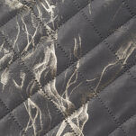 Narzuta welwetowa 200x220 LUIZ 6 stalowa pikowana ze złotym przecieranym wzorem efekt 3D Design 91 - 2