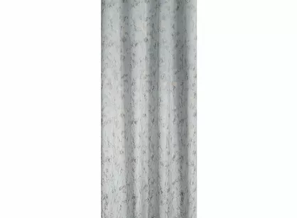 Zasłona gotowa na przelotkach 140x250 KORNELIA welwetowa srebrna złocisty marmurkowy nadruk