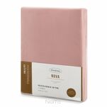 Prześcieradło z satyny bawełnianej z gumką NOVA 3 różowe 220x200 - 5