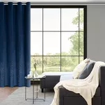 Zasłona na przelotkach 140x250 ARIADNA welwetowa granatowa zdobiona diamencikami - 9