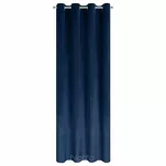 Zasłona na przelotkach 140x250 ARIADNA welwetowa granatowa zdobiona diamencikami - 6