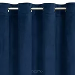 Zasłona na przelotkach 140x250 ARIADNA welwetowa granatowa zdobiona diamencikami - 5