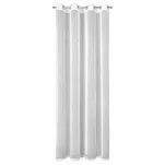 Firana na przelotkach 140x250 KELLY biała o strukturze delikatnego deszczyku z błyszczącą srebrną nicią - 8