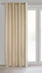 Zasłona na przelotkach 140x250 SEMI cappuccino szampański geometryczny wzór - 5