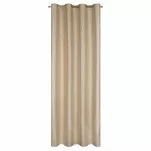Zasłona gotowa na przelotkach 140x250 SEMI cappuccino szampański geometryczny wzór - 6