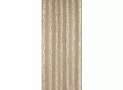 Zasłona gotowa na przelotkach 140x250 SEMI cappuccino szampański geometryczny wzór