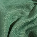 Obrus 140x300 GLAMO zielony z bieżnikiem 33x300 połyskującym złotą nicią - 5