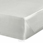 Prześcieradło satyna bawełniana bez gumki NOVA 1 srebrne 220x210 - 3