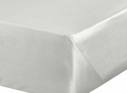 Prześcieradło satyna bawełniana bez gumki NOVA 1 srebrne 220x210