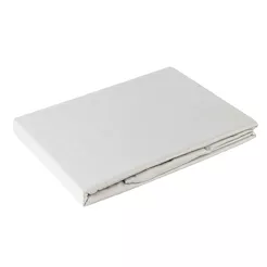 Prześcieradło satyna bawełniana bez gumki NOVA 1 srebrne 220x210