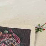 Nakładka wielkanocna 100x100 1287 gobelinowa naturalna czerwona kurki - 4