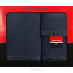Komplet ręczników EVI Pierre Cardin granatowe zdobione bordiurą w kolorze ręcznika z logo marki z kolekcji Premium - 5