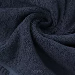 Komplet ręczników EVI Pierre Cardin granatowe zdobione bordiurą w kolorze ręcznika z logo marki z kolekcji Premium - 2