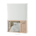 Pościel bawełniana 220x200 HARMONY biała gładka - 6