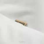 Pościel bawełniana 220x200 HARMONY biała gładka - 7