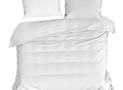 Pościel bawełniana 220x200 HARMONY biała gładka