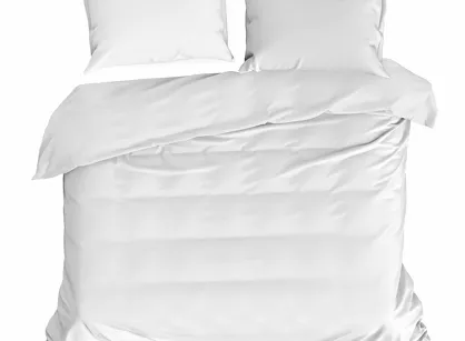 Pościel bawełniana 220x200 HARMONY biała gładka