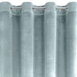 Zasłona na przelotkach 140x250 SAMANTA welwetowa srebrna o subtelnym połysku - 4