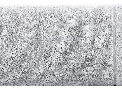 Ręcznik bawełniany 70x140 DAMLA srebrny gładki z subtelną bordiurą