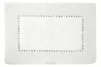 Dywanik bawełniany 50x70 CHIC biały zdobiony kryształkami - 4