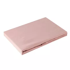 Prześcieradło satyna bawełniana bez gumki NOVA 1 pudrowe 220x210
