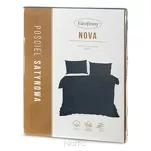 Pościel satynowa 220x200 NOVA 3 jednokolorowa gładka ciemny granat - 2