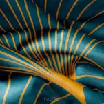 Zasłona na przelotkach 140x250 LOTOS 1 welwetowa turkusowa złota Limited Collection - 8