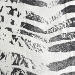 Koc bawełniany 220x240 AKRYL 2 Eva Minge stalowy biały dwustronny z frędzlami - 2