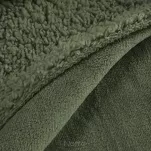 Koc jednokolorowy 170x210 TEDY oliwkowy imitujący buklę - 5