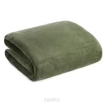 Koc jednokolorowy 170x210 TEDY oliwkowy imitujący buklę - 3