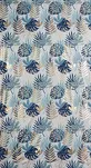 Zasłona na przelotkach 140x250 MALTA granatowa ze złotym nadrukiem botanicznym - 8